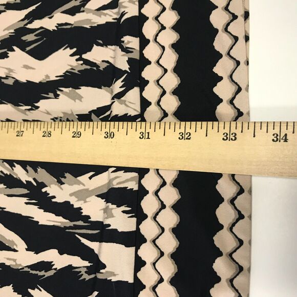 BCBGMaxazria Bridgit Mini Dress Womens Small Black Ivory Animal Print V Neck - Picture 12 of 13